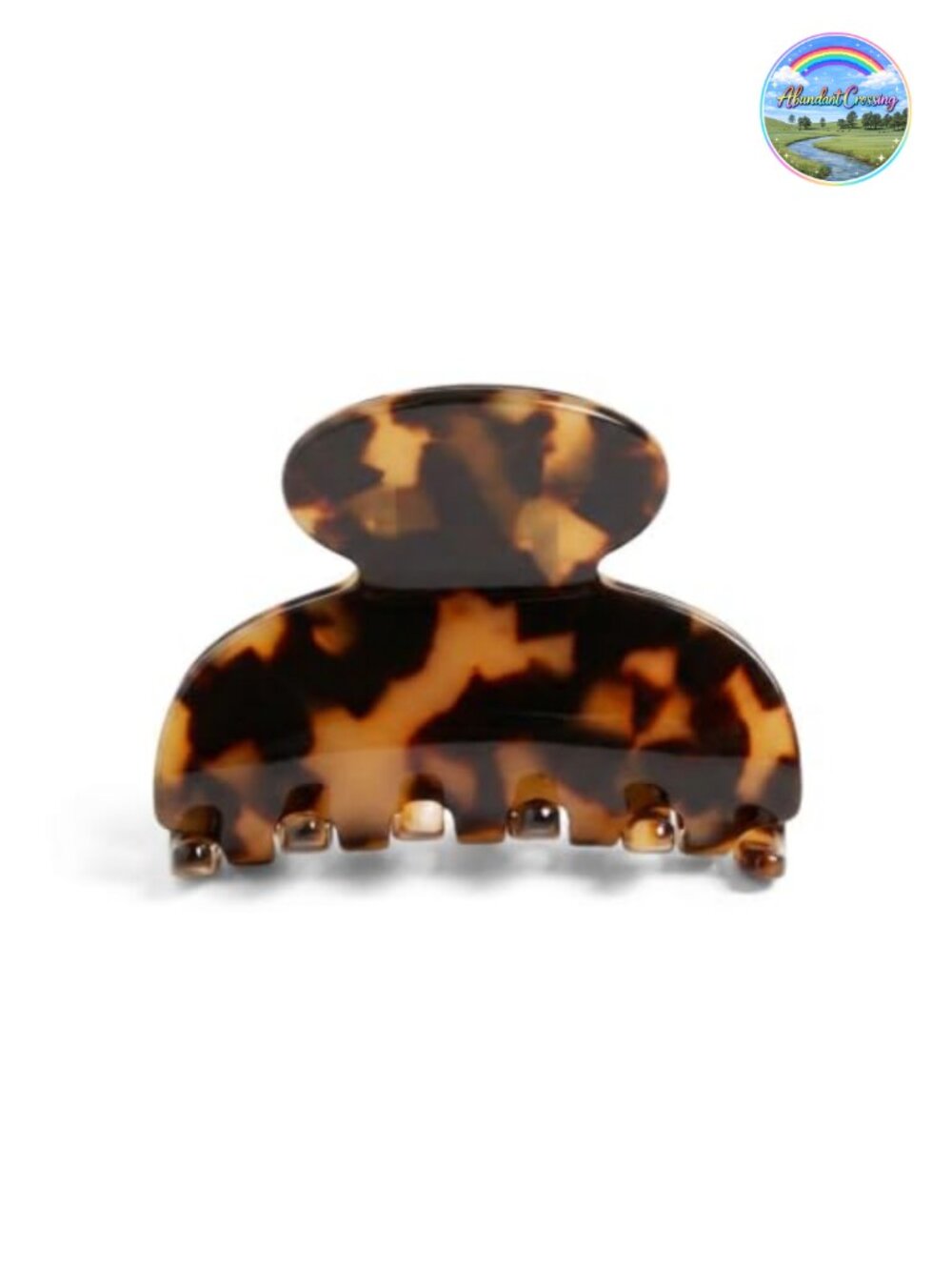 Handmade French Cellulose Acetate Small Claw Clip for Fine Hair